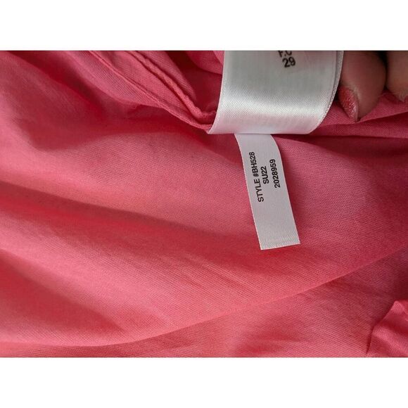 J. Crew Pink Cotton Voile Side Slits and tie Beach skirt Plus size 2X Lightweigh - Picture 8 of 12